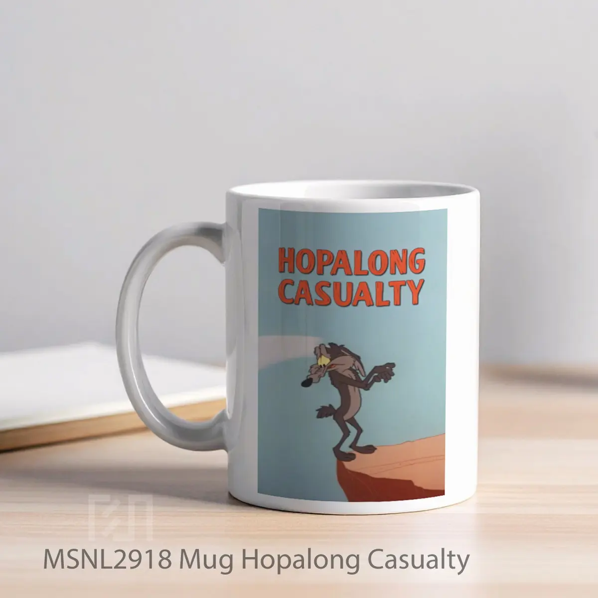 Mug Hopalong Casualty Gelas Keramik Tema Film MSNL2918 - Tampak Kiri