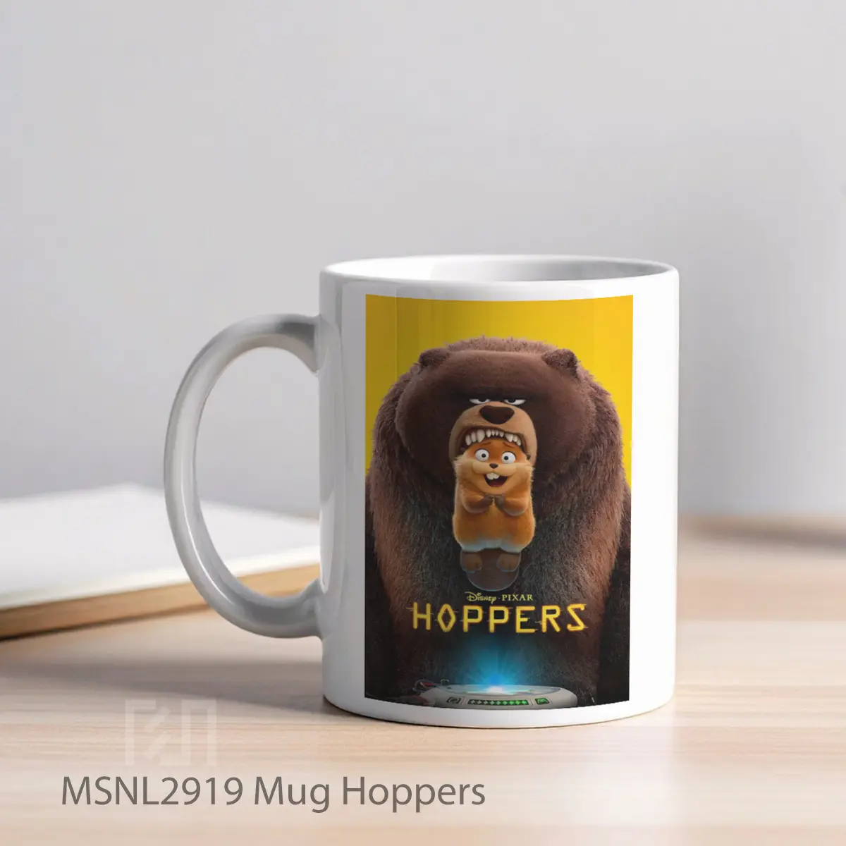 Mug Hoppers Gelas Keramik Tema Film MSNL2919 - Tampak Kiri