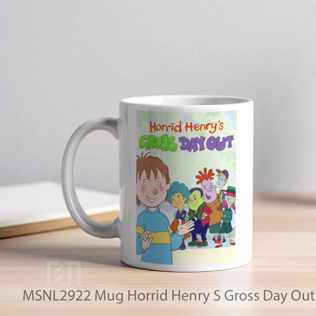 Mug Horrid Henry S Gross Day Out Gelas Keramik Tema Film MSNL2922 - Tampak Kiri