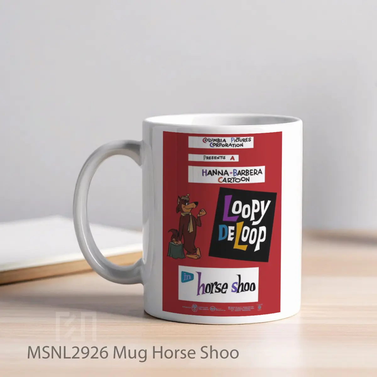 Mug Horse Shoo Gelas Keramik Tema Film MSNL2926 - Tampak Kiri