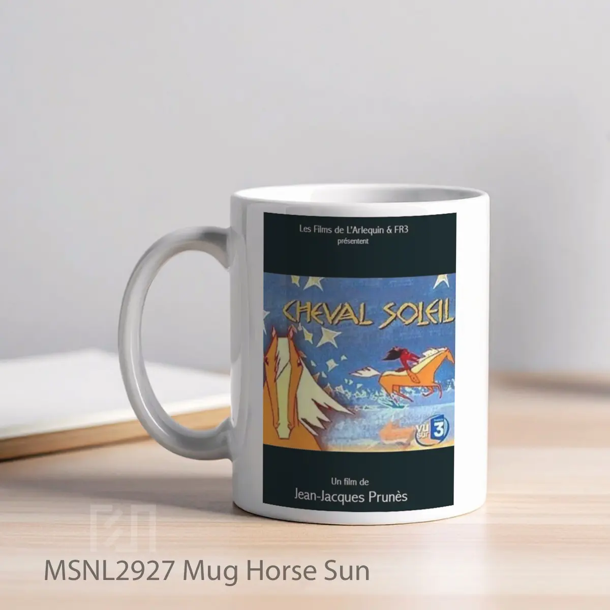 Mug Horse Sun Gelas Keramik Tema Film MSNL2927 - Tampak Kiri
