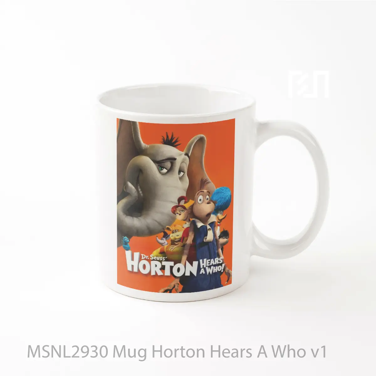 Mug Horton Hears A Who V1 Gelas Keramik Tema Film MSNL2930