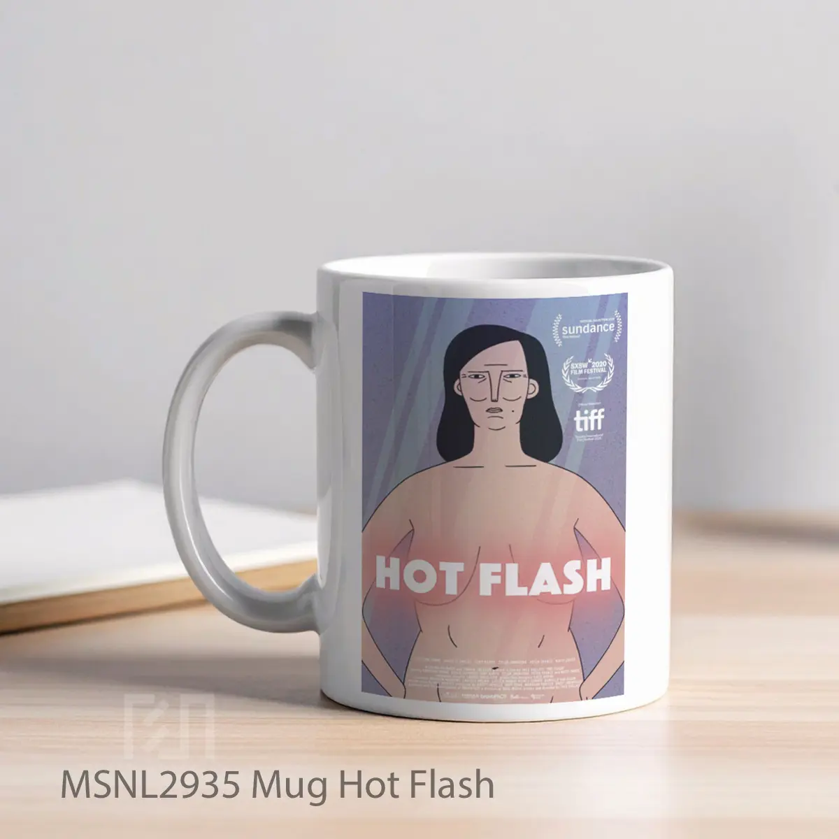 Mug Hot Flash Gelas Keramik Tema Film MSNL2935 - Tampak Kiri