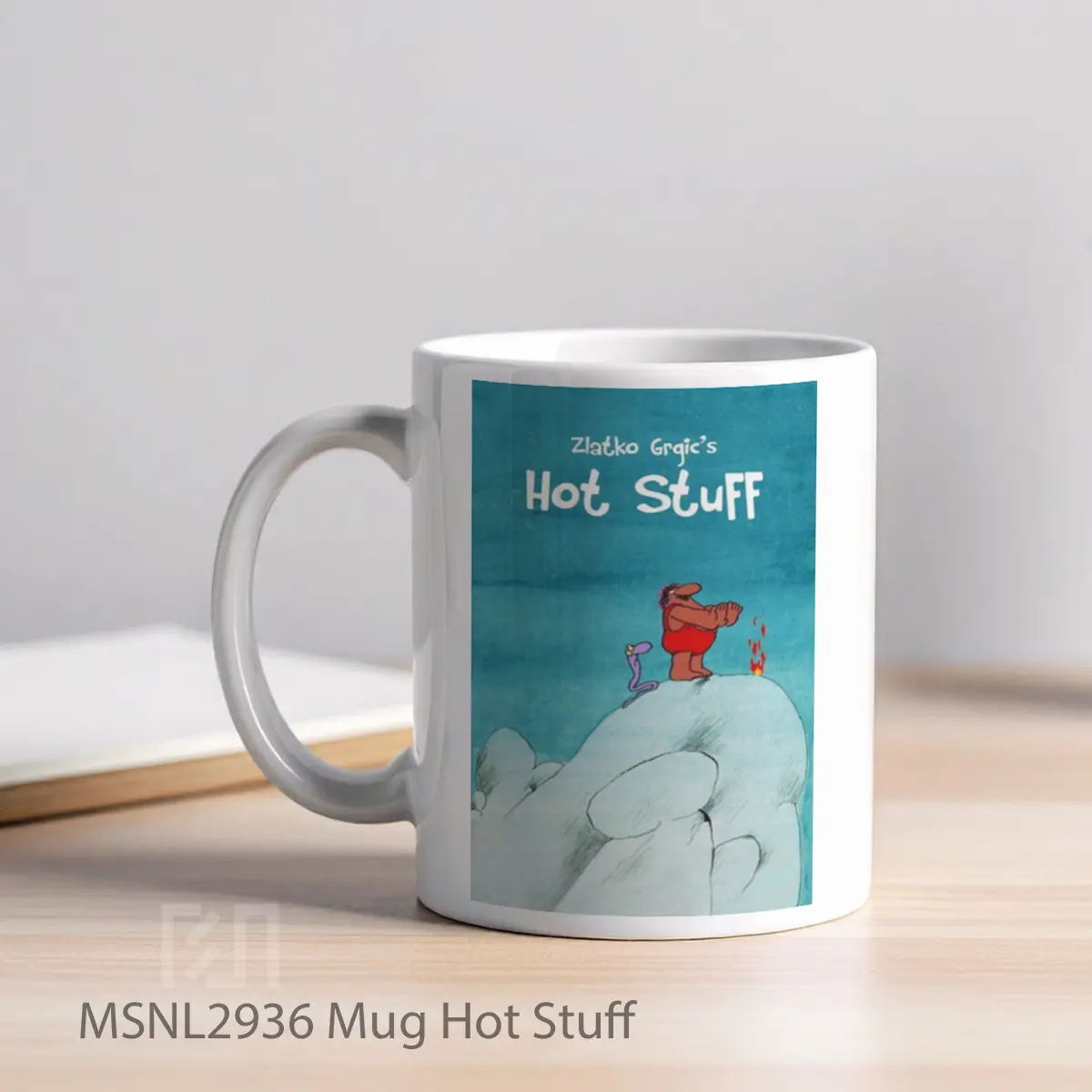 Mug Hot Stuff Gelas Keramik Tema Film MSNL2936 - Tampak Kiri