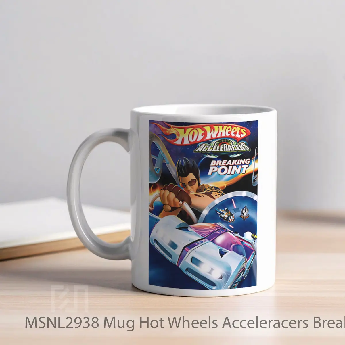 Mug Hot Wheels Acceleracers Breaking Point Gelas Keramik Tema Film MSNL2938 - Tampak Kiri