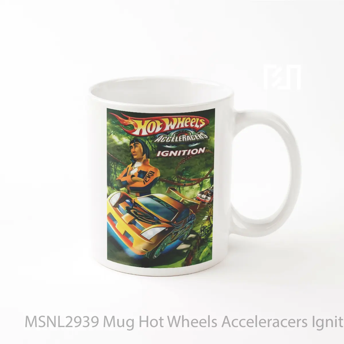 Mug Hot Wheels Acceleracers Ignition Gelas Keramik Tema Film MSNL2939