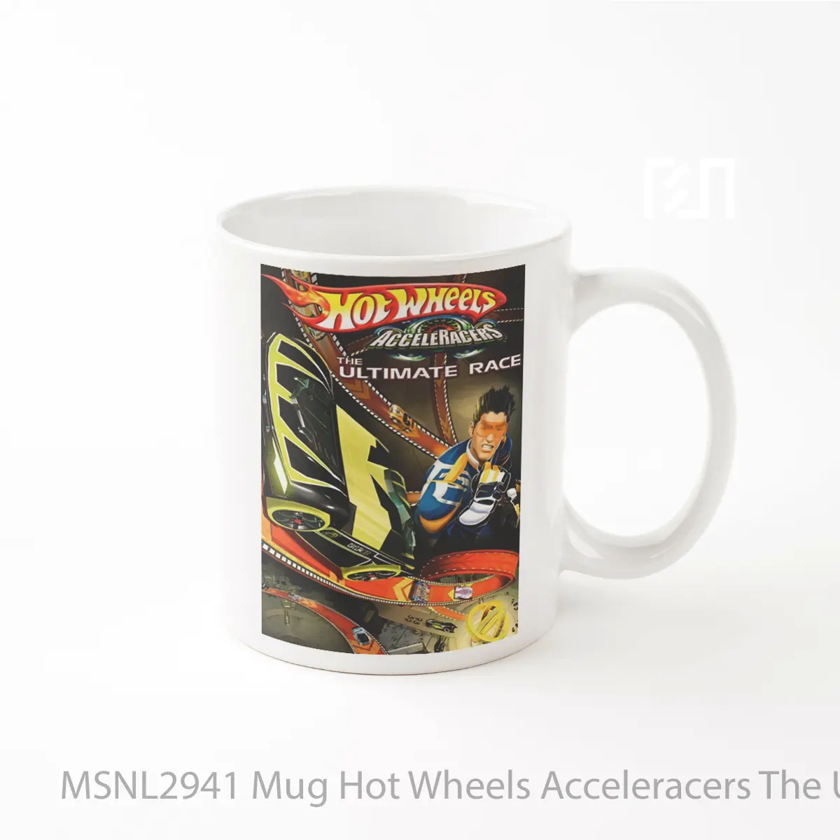 Mug Hot Wheels Acceleracers The Ultimate Race Gelas Keramik Tema Film MSNL2941
