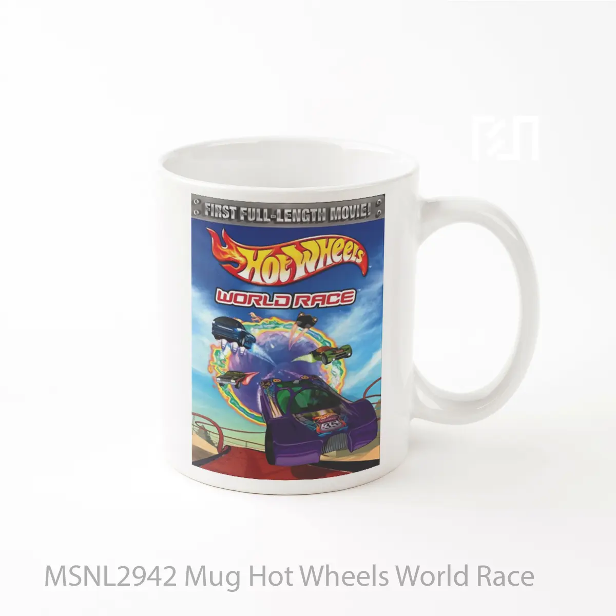 Mug Hot Wheels World Race Gelas Keramik Tema Film MSNL2942