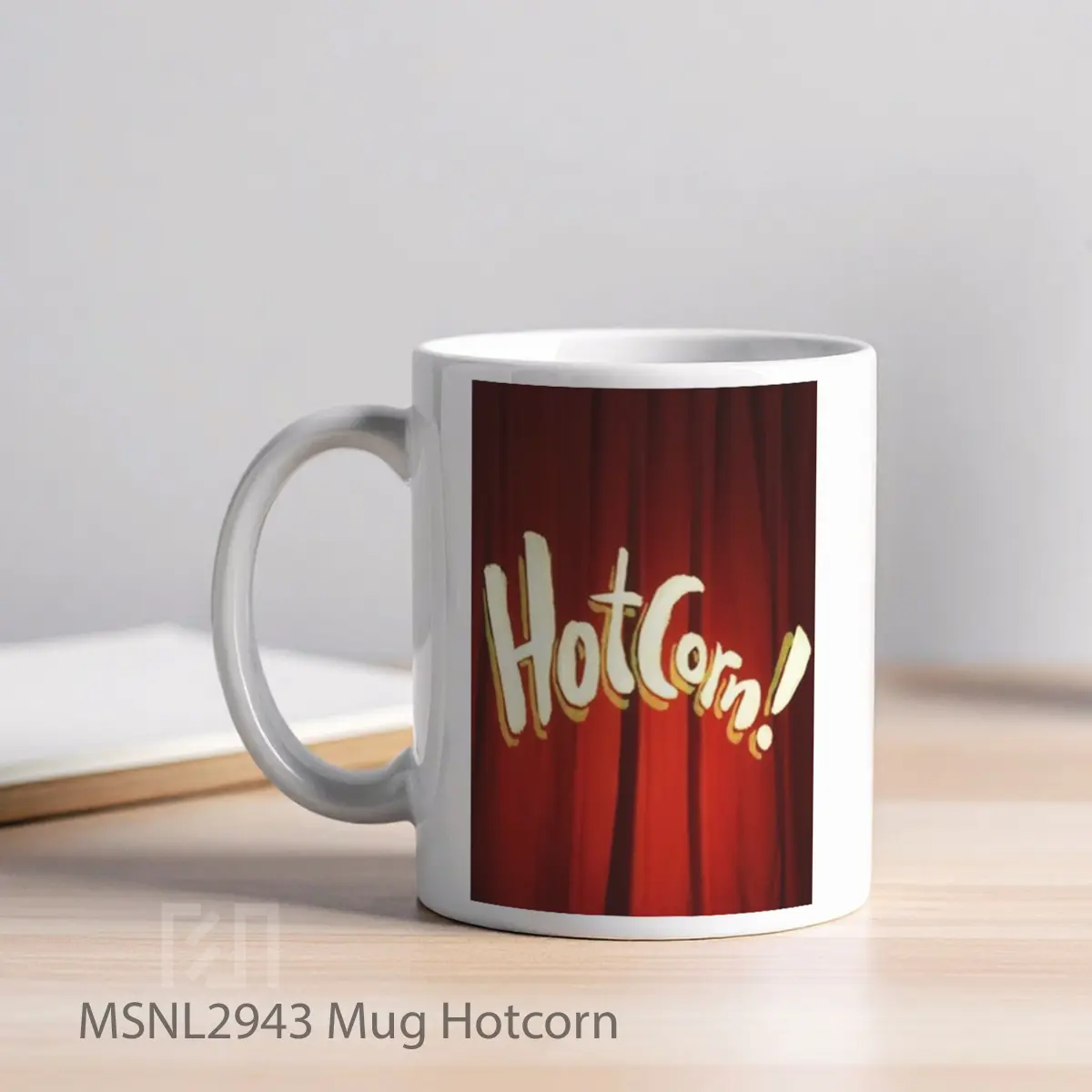 Mug Hotcorn Gelas Keramik Tema Film MSNL2943 - Tampak Kiri