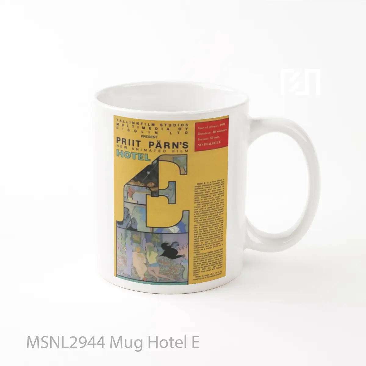 Mug Hotel E Gelas Keramik Tema Film MSNL2944