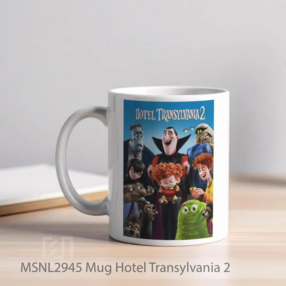 Mug Hotel Transylvania 2 Gelas Keramik Tema Film MSNL2945 - Tampak Kiri