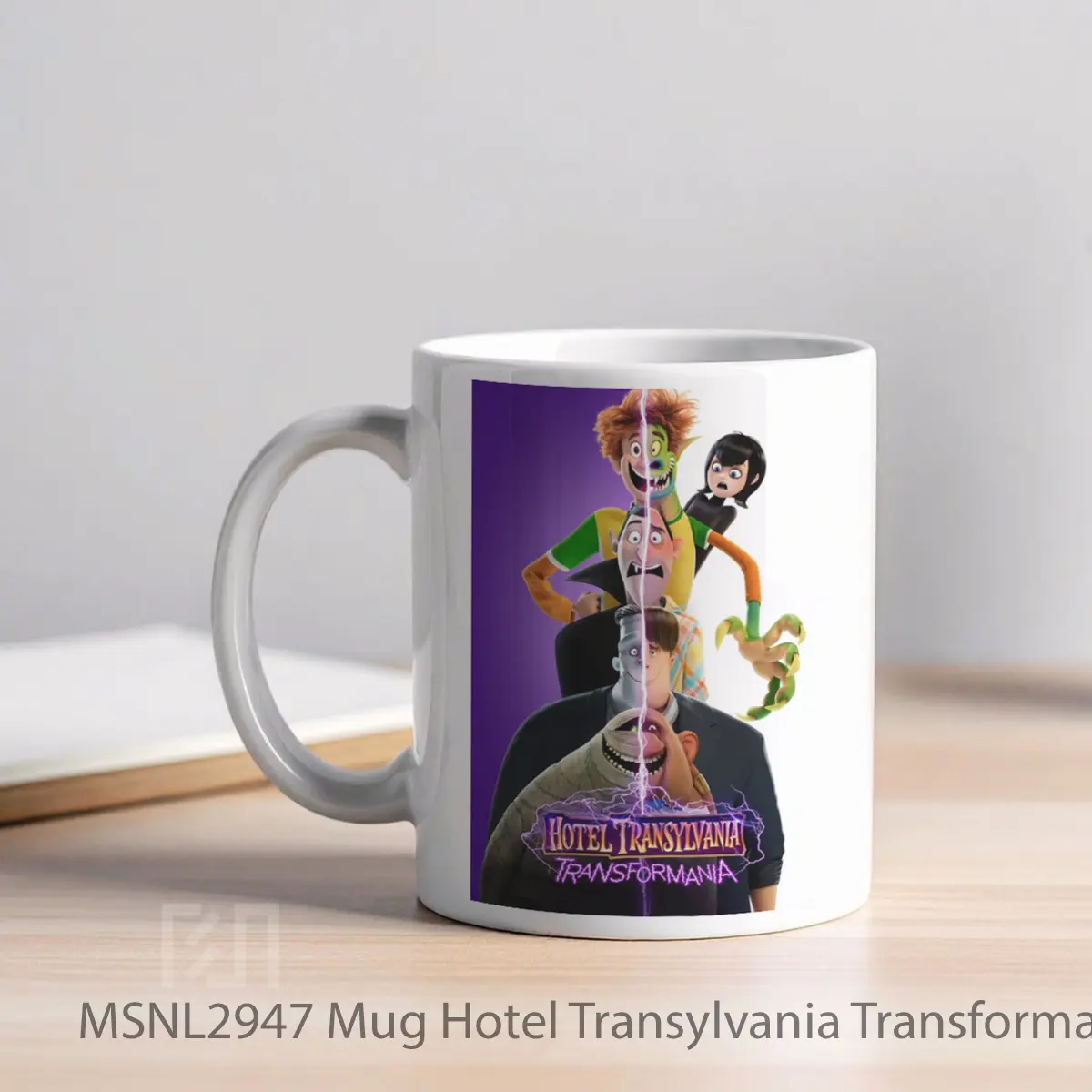 Mug Hotel Transylvania Transformania Gelas Keramik Tema Film MSNL2947 - Tampak Kiri