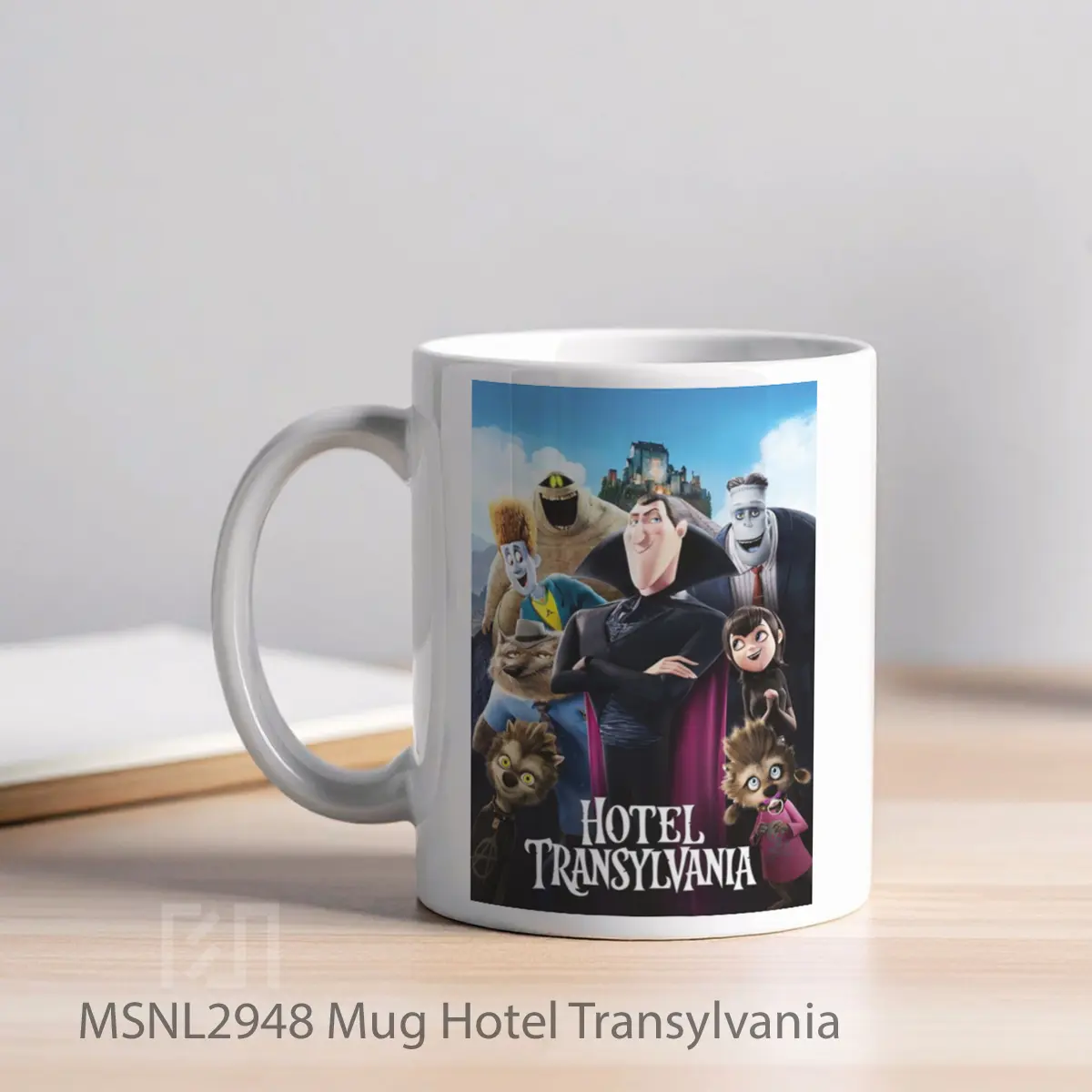Mug Hotel Transylvania Gelas Keramik Tema Film MSNL2948 - Tampak Kiri