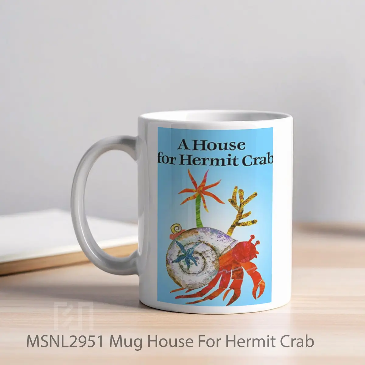 Mug House For Hermit Crab Gelas Keramik Tema Film MSNL2951 - Tampak Kiri