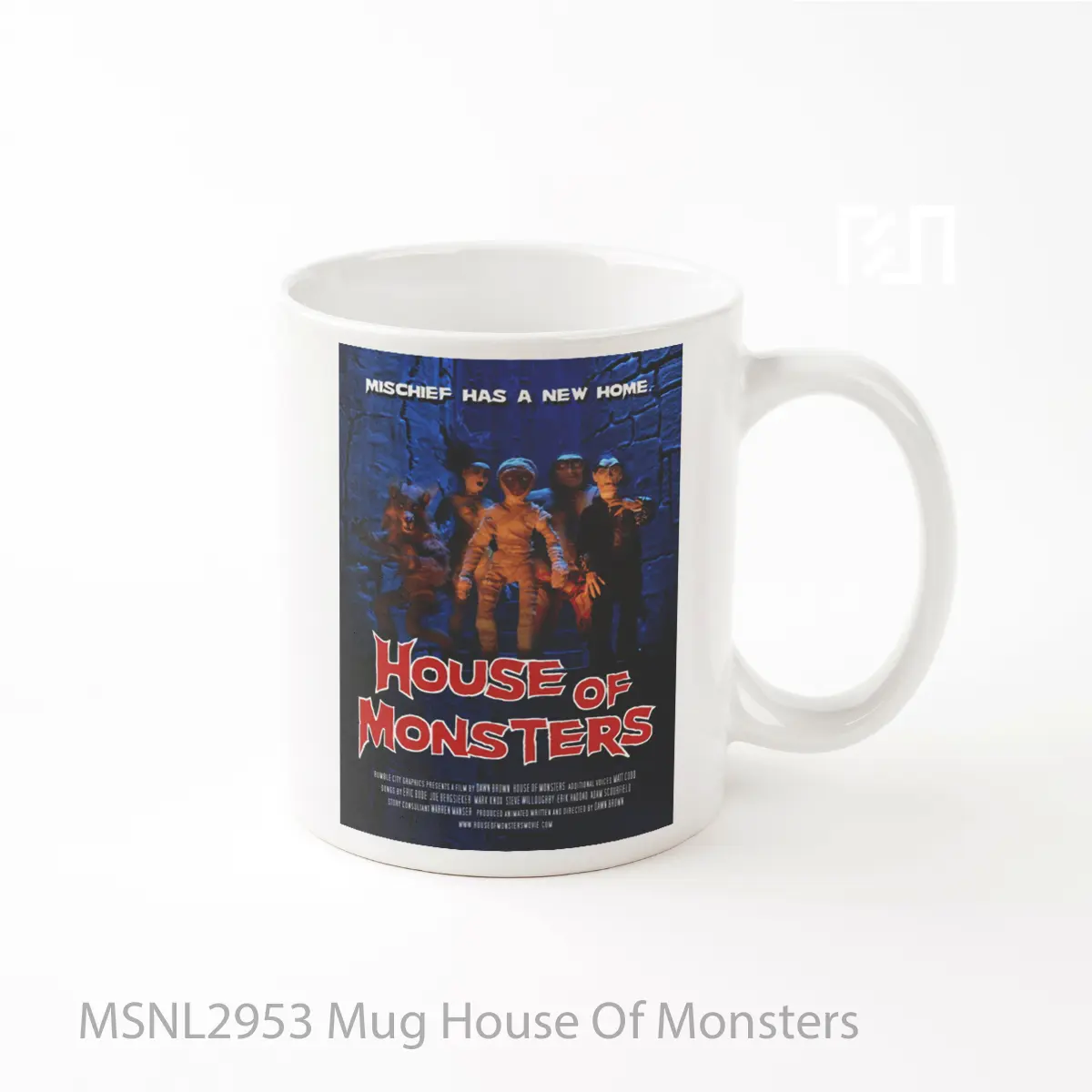 Mug House Of Monsters Gelas Keramik Tema Film MSNL2953