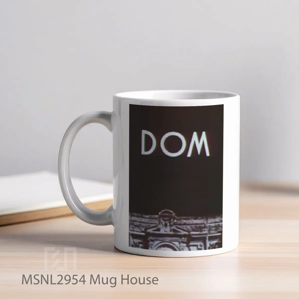Mug House Gelas Keramik Tema Film MSNL2954 - Tampak Kiri