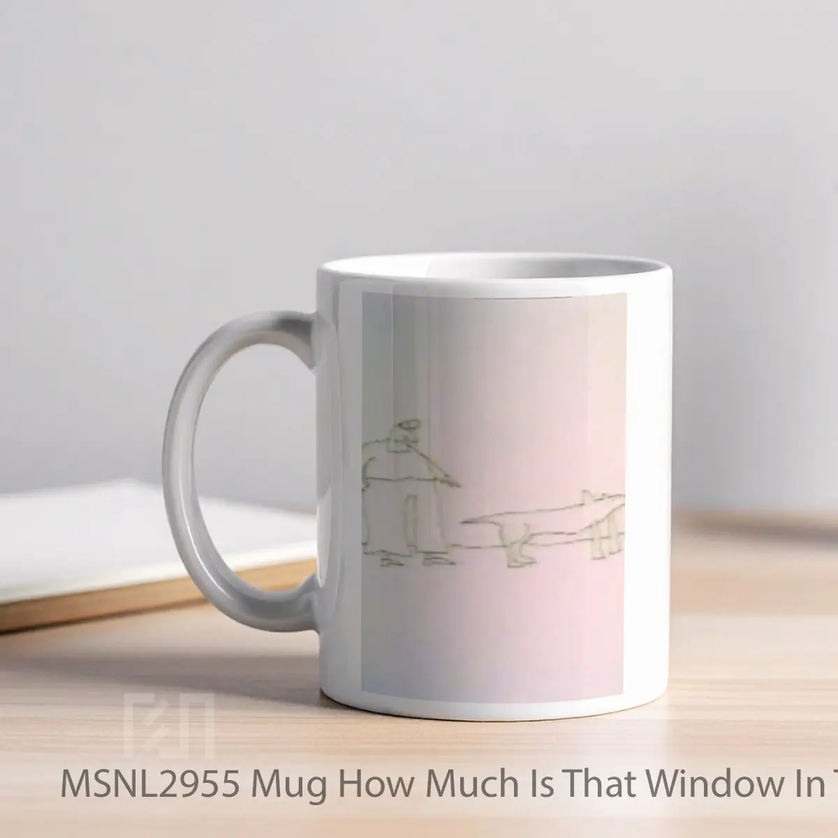 Mug How Much Is That Window In The Doggie Gelas Keramik Tema Film MSNL2955 - Tampak Kiri