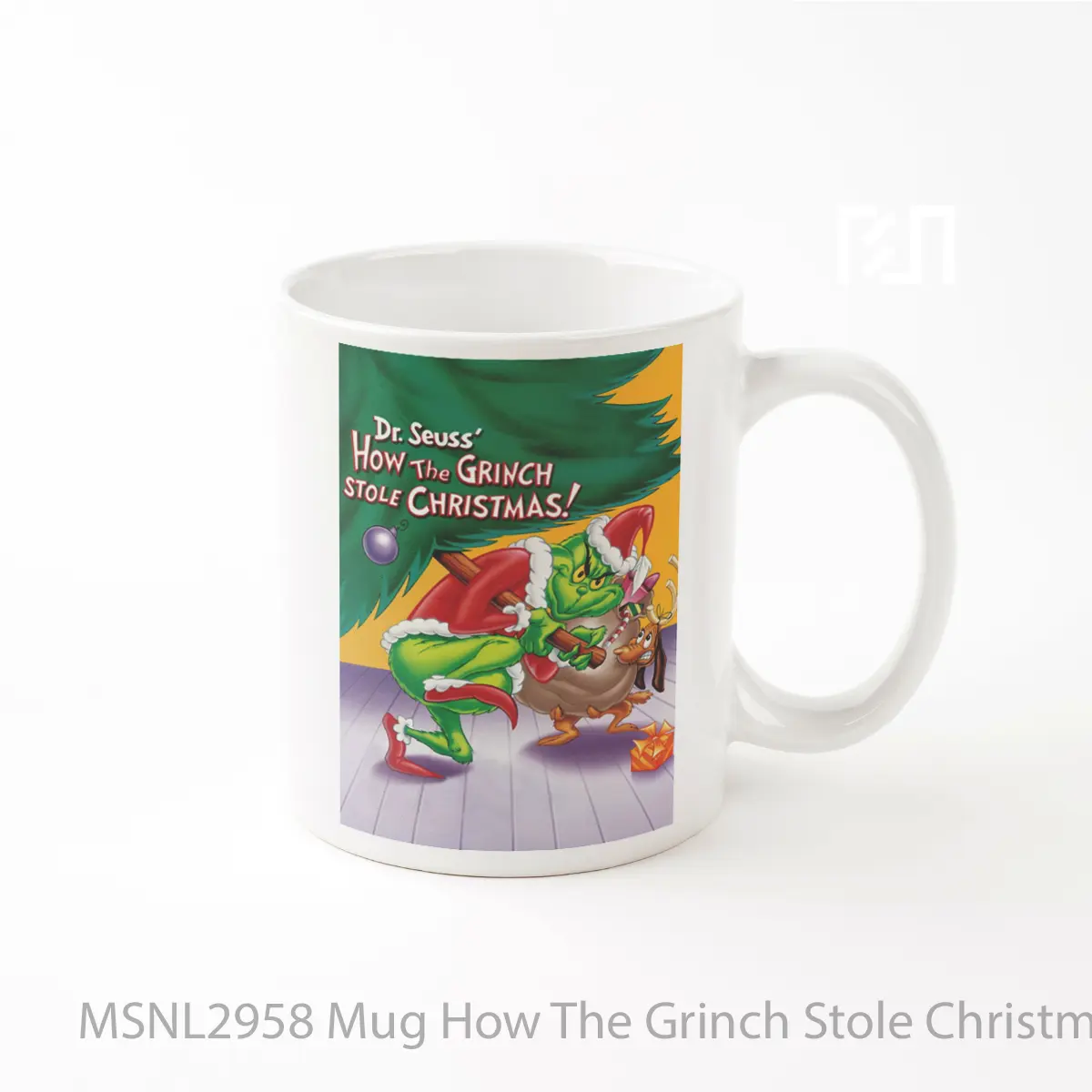Mug How The Grinch Stole Christmas Gelas Keramik Tema Film MSNL2958
