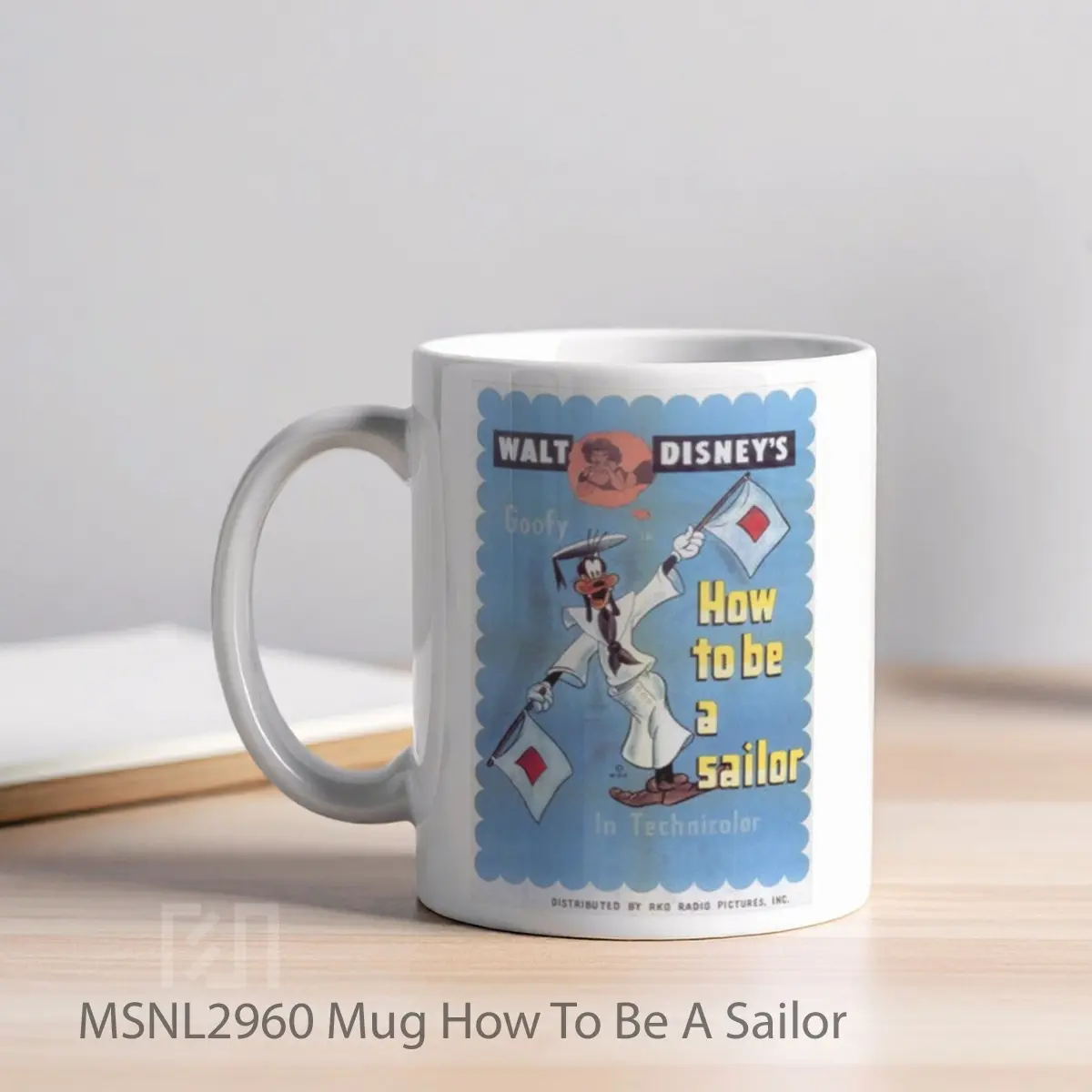 Mug How To Be A Sailor Gelas Keramik Tema Film MSNL2960 - Tampak Kiri