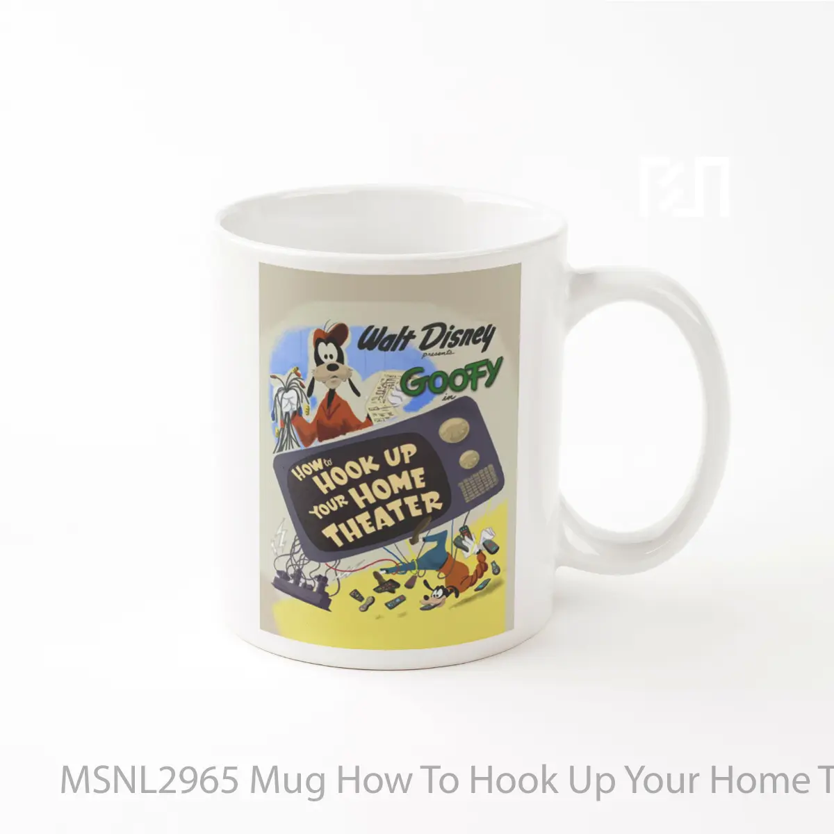 Mug How To Hook Up Your Home Theater Gelas Keramik Tema Film MSNL2965