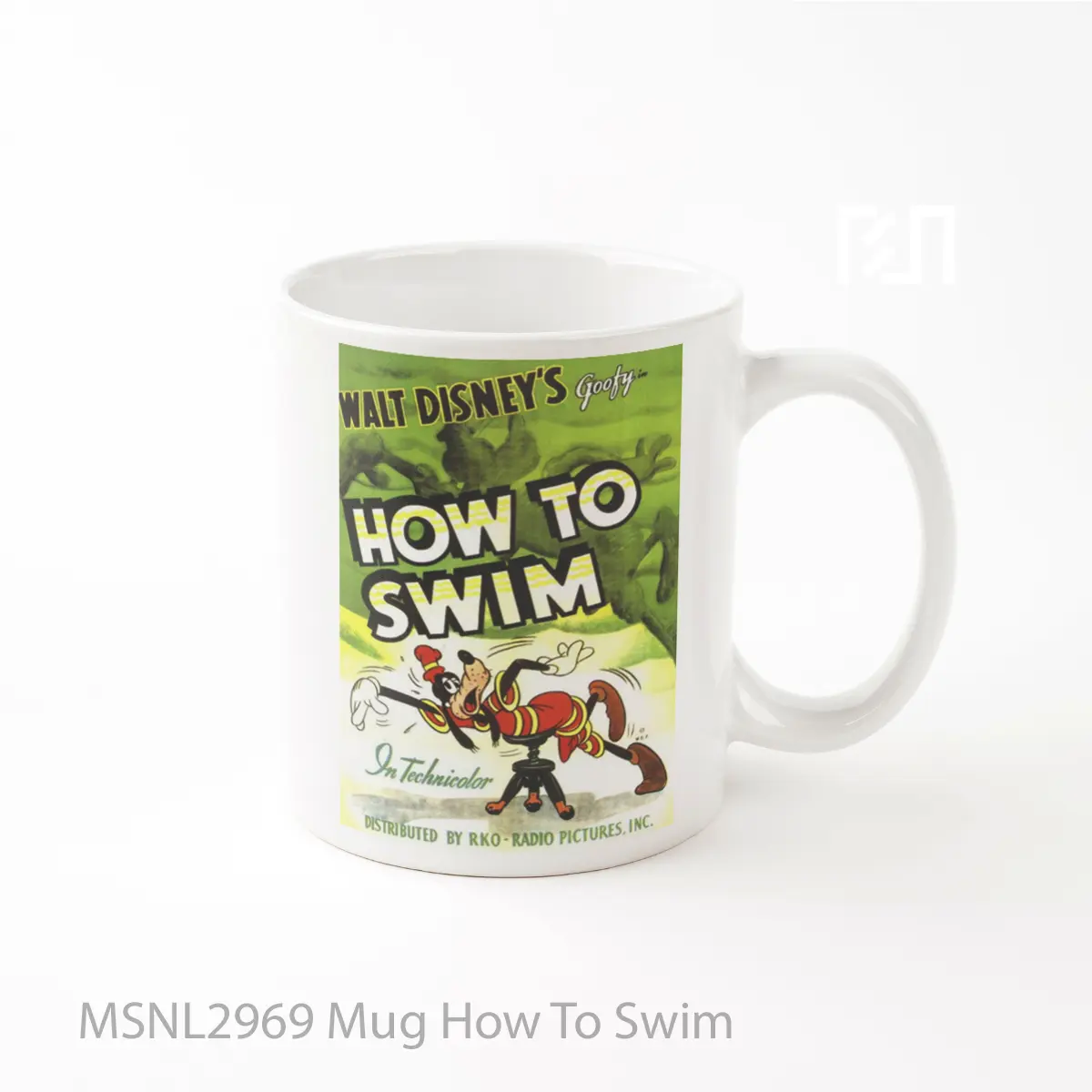 Mug How To Swim Gelas Keramik Tema Film MSNL2969
