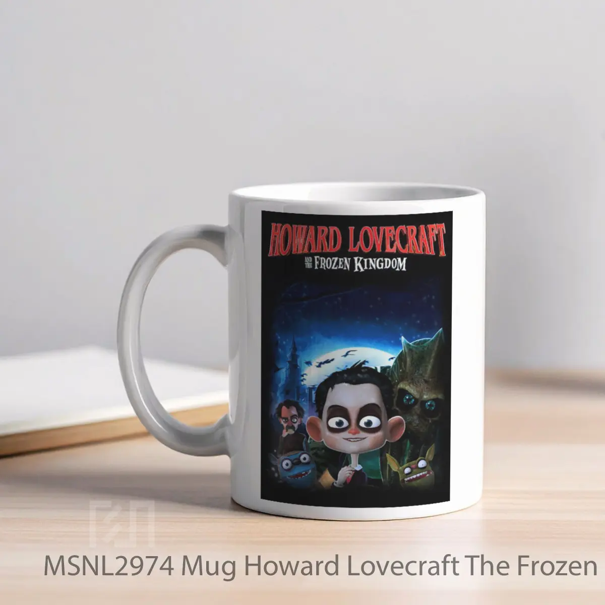 Mug Howard Lovecraft The Frozen Kingdom Gelas Keramik Tema Film MSNL2974 - Tampak Kiri