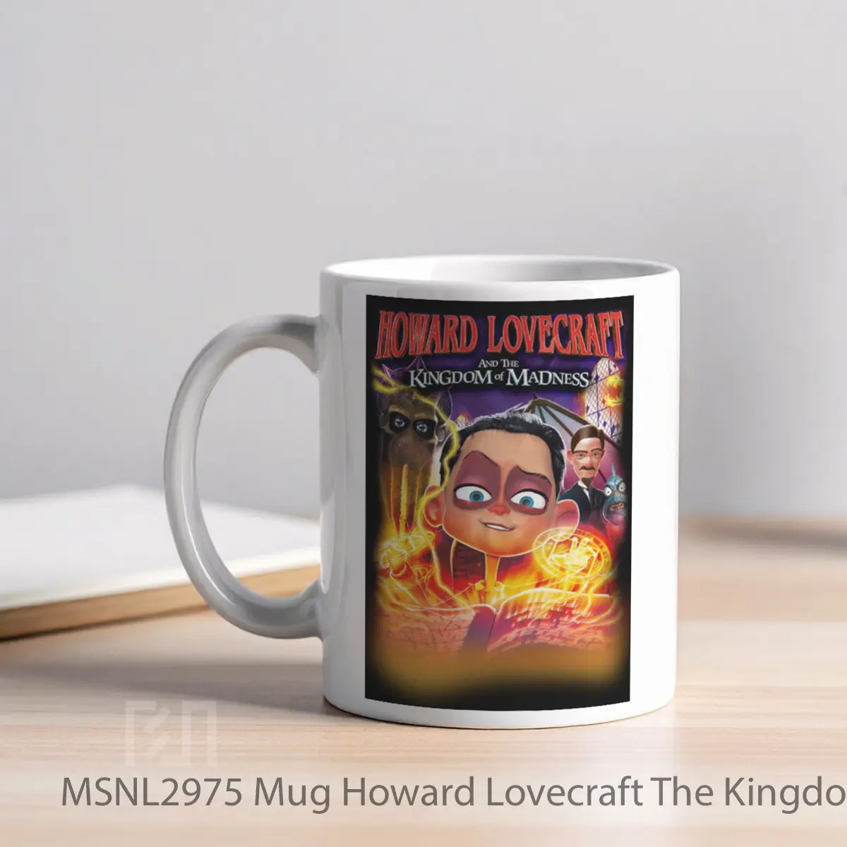 Mug Howard Lovecraft The Kingdom Of Madness Gelas Keramik Tema Film MSNL2975 - Tampak Kiri