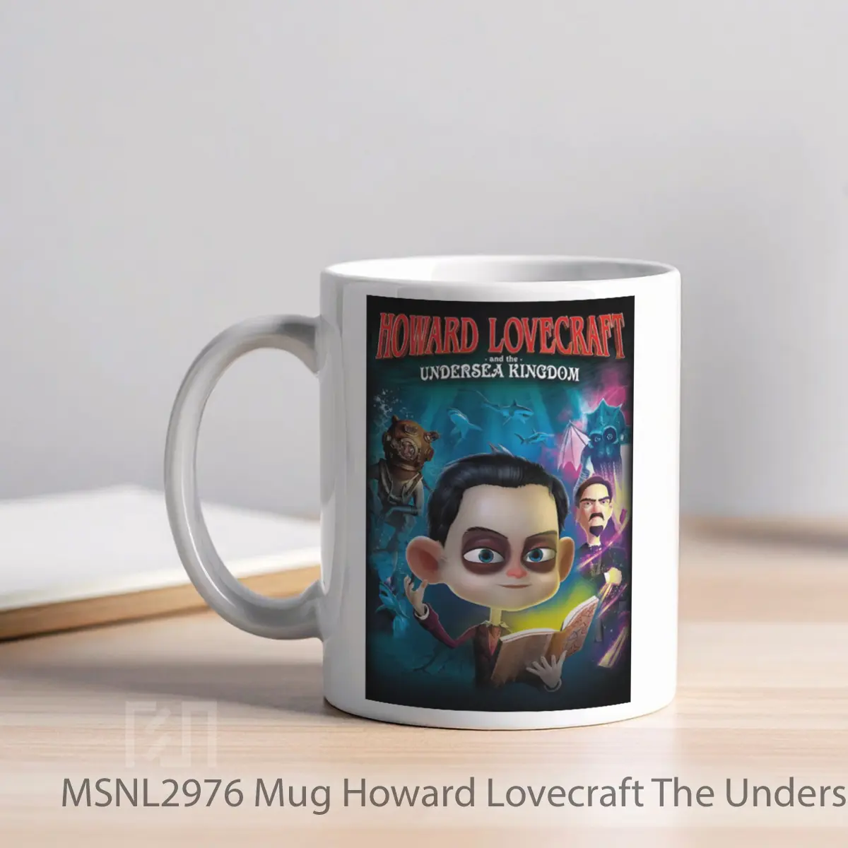 Mug Howard Lovecraft The Undersea Kingdom Gelas Keramik Tema Film MSNL2976 - Tampak Kiri