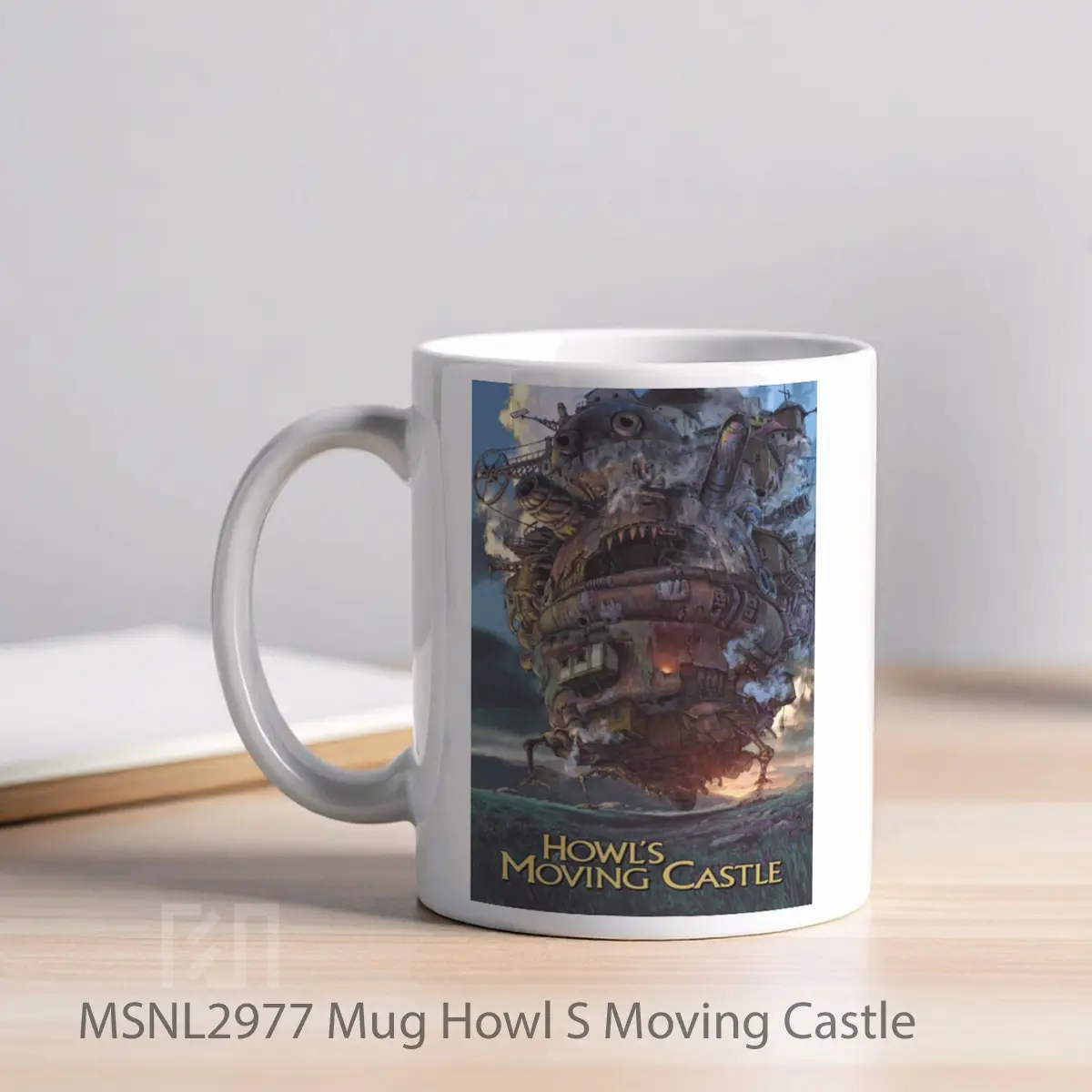 Mug Howl S Moving Castle Gelas Keramik Tema Film MSNL2977 - Tampak Kiri