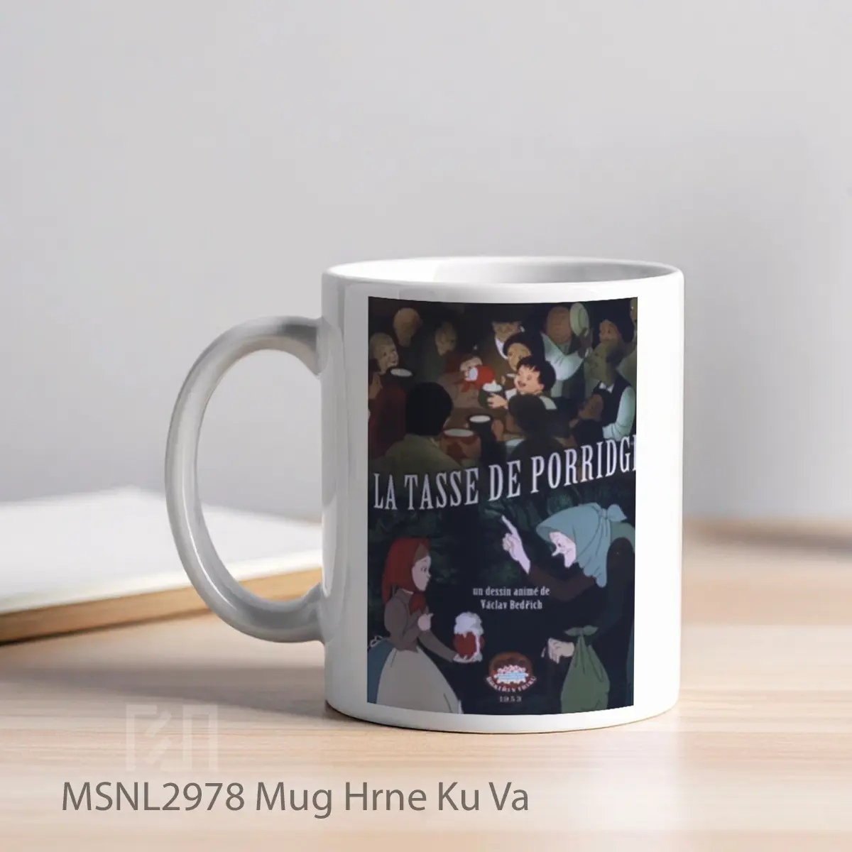 Mug Hrne Ku Va Gelas Keramik Tema Film MSNL2978 - Tampak Kiri