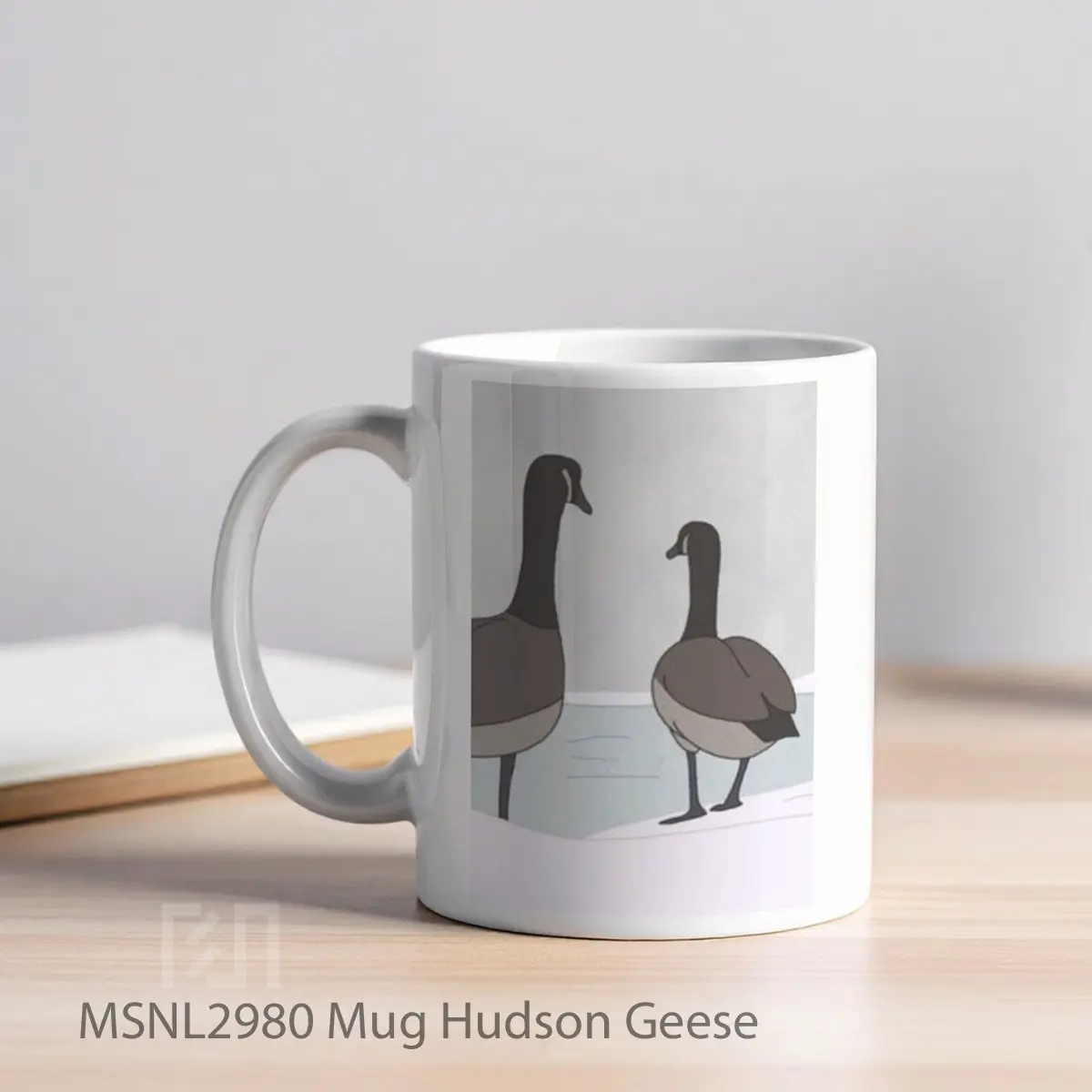 Mug Hudson Geese Gelas Keramik Tema Film MSNL2980 - Tampak Kiri