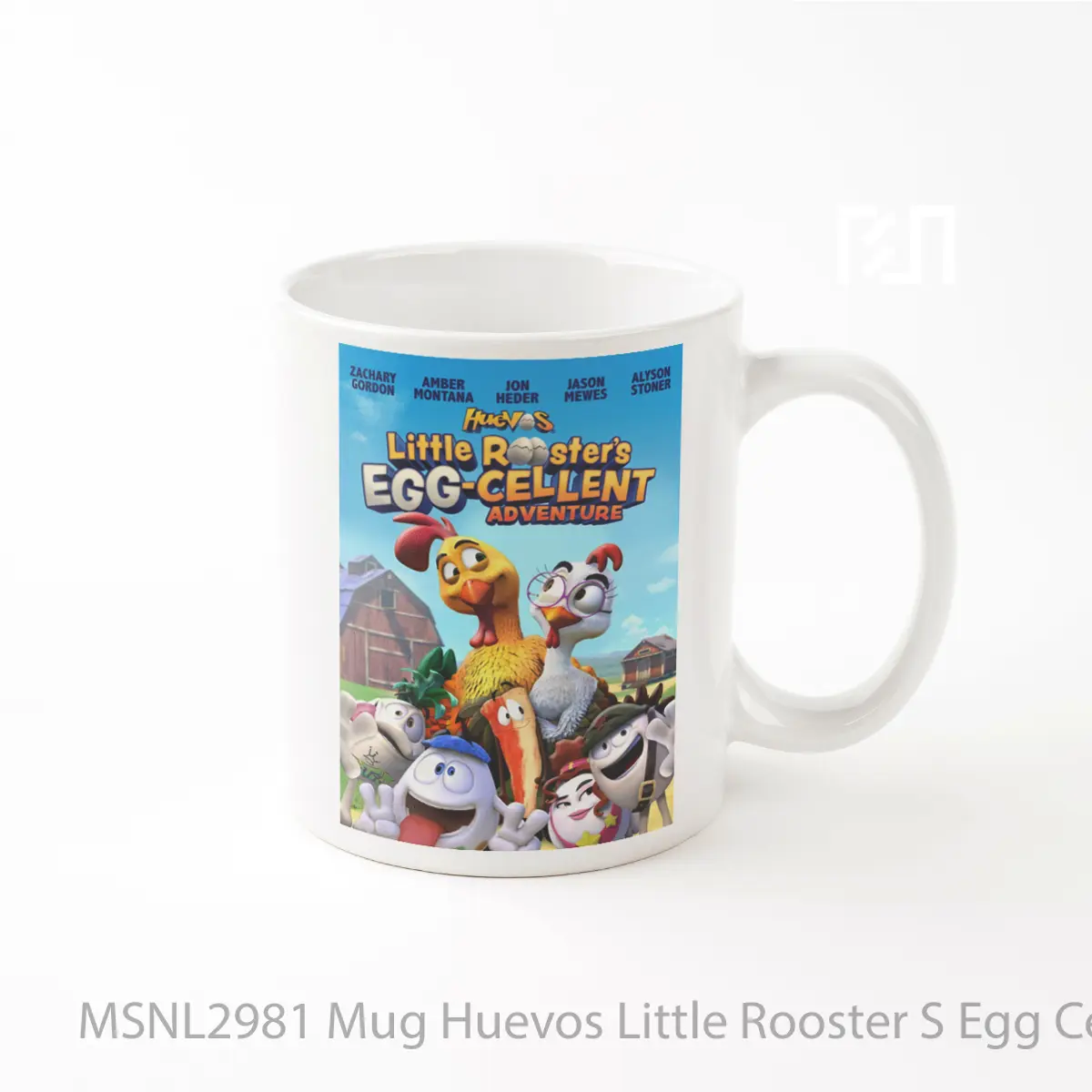 Mug Huevos Little Rooster S Egg Cellent Adventure Gelas Keramik Tema Film MSNL2981