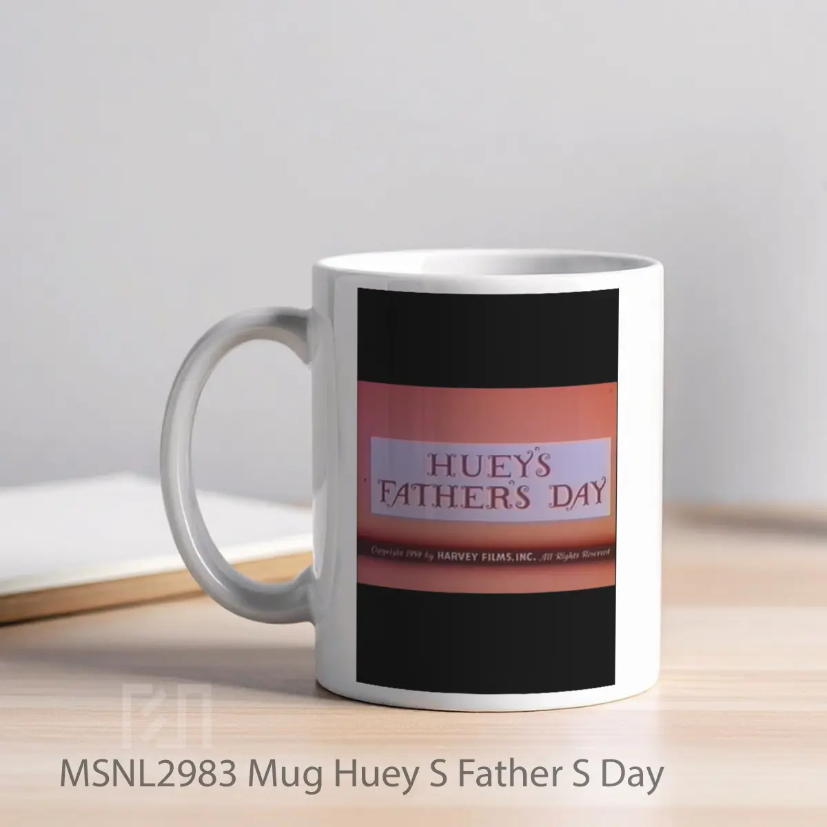 Mug Huey S Father S Day Gelas Keramik Tema Film MSNL2983 - Tampak Kiri