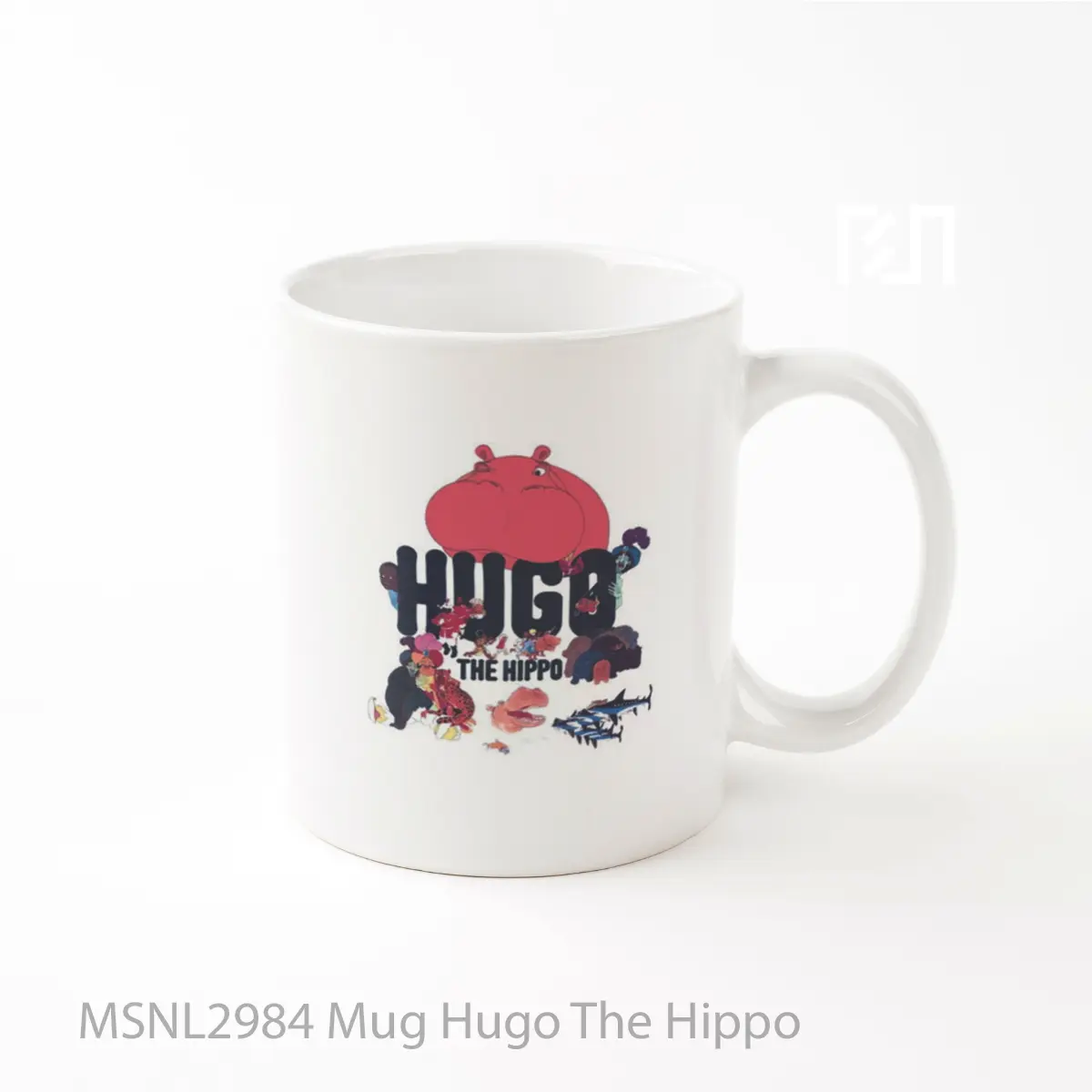 Mug Hugo The Hippo Gelas Keramik Tema Film MSNL2984