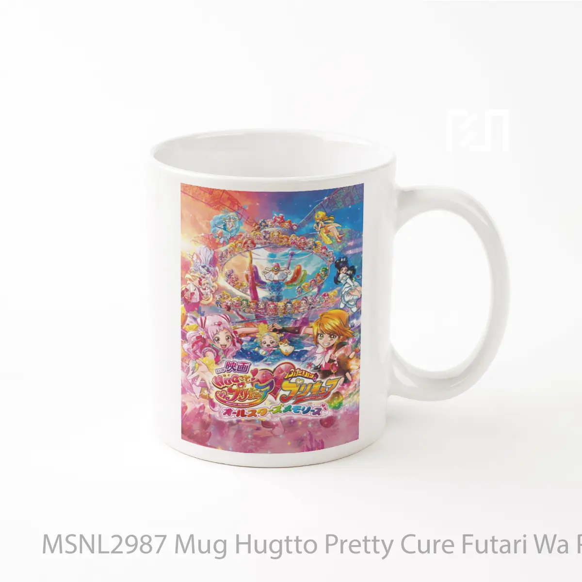 Mug Hugtto Pretty Cure Futari Wa Pretty Cure All Stars Memories Gelas Keramik Tema Film MSNL2987