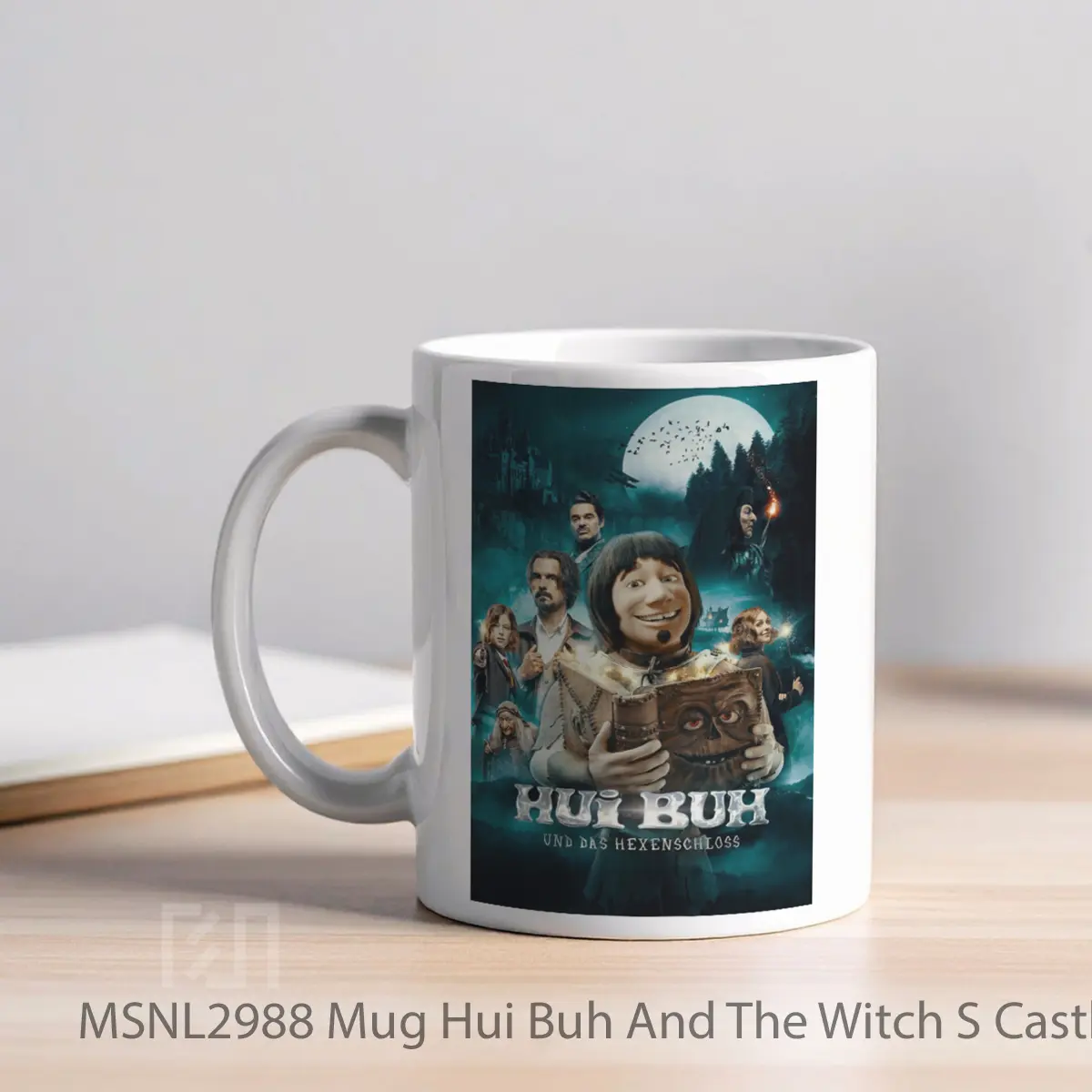Mug Hui Buh And The Witch S Castle Gelas Keramik Tema Film MSNL2988 - Tampak Kiri
