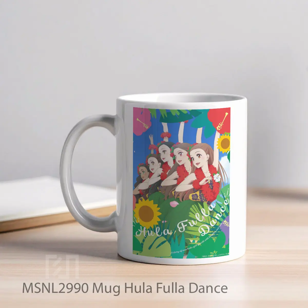 Mug Hula Fulla Dance Gelas Keramik Tema Film MSNL2990 - Tampak Kiri