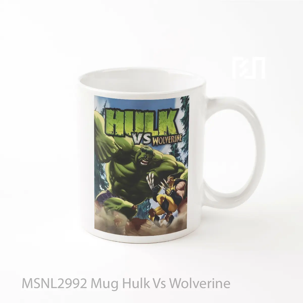 Mug Hulk Vs Wolverine Gelas Keramik Tema Film MSNL2992