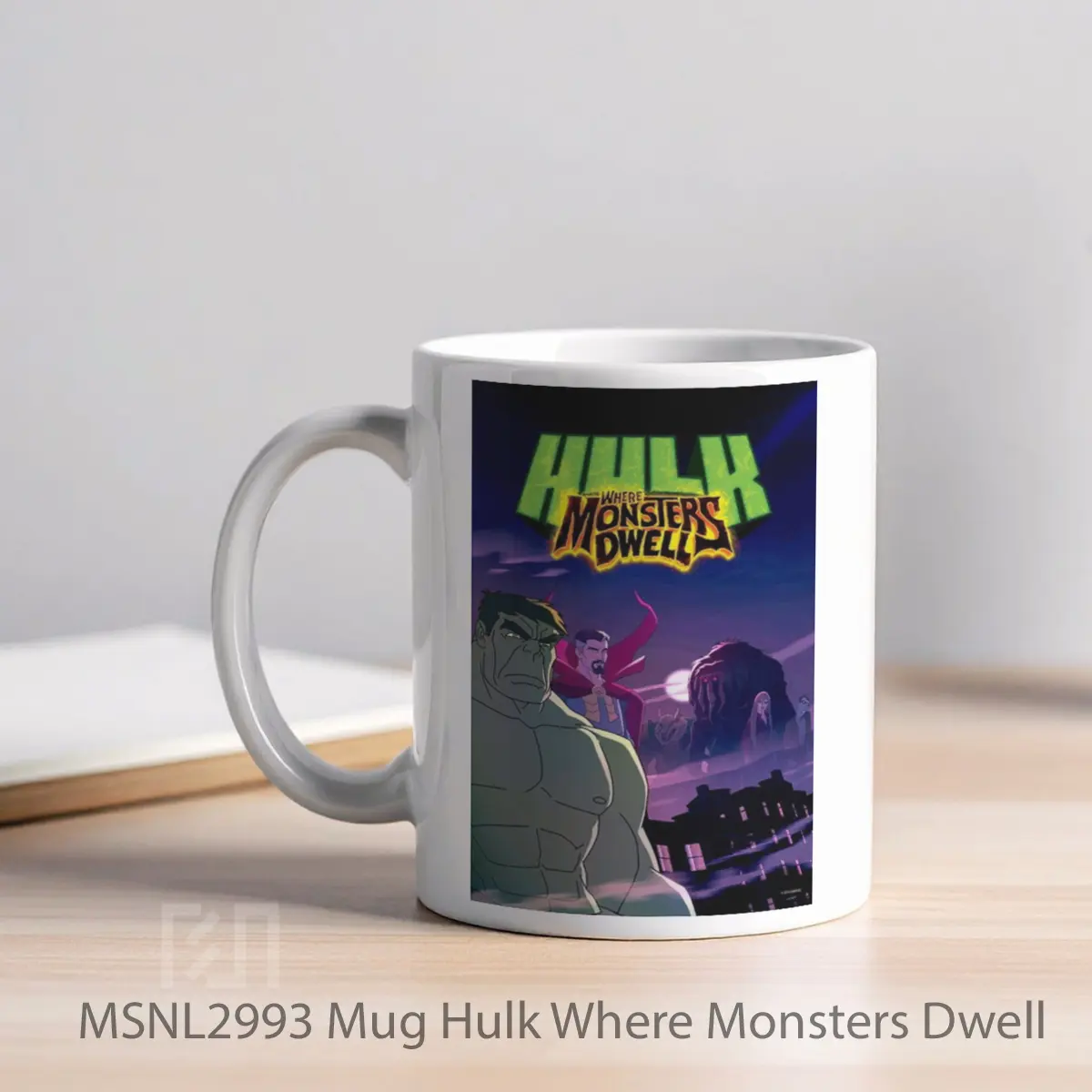 Mug Hulk Where Monsters Dwell Gelas Keramik Tema Film MSNL2993 - Tampak Kiri