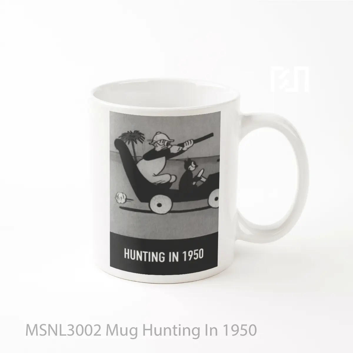 Mug Hunting In 1950 Gelas Keramik Tema Film MSNL3002