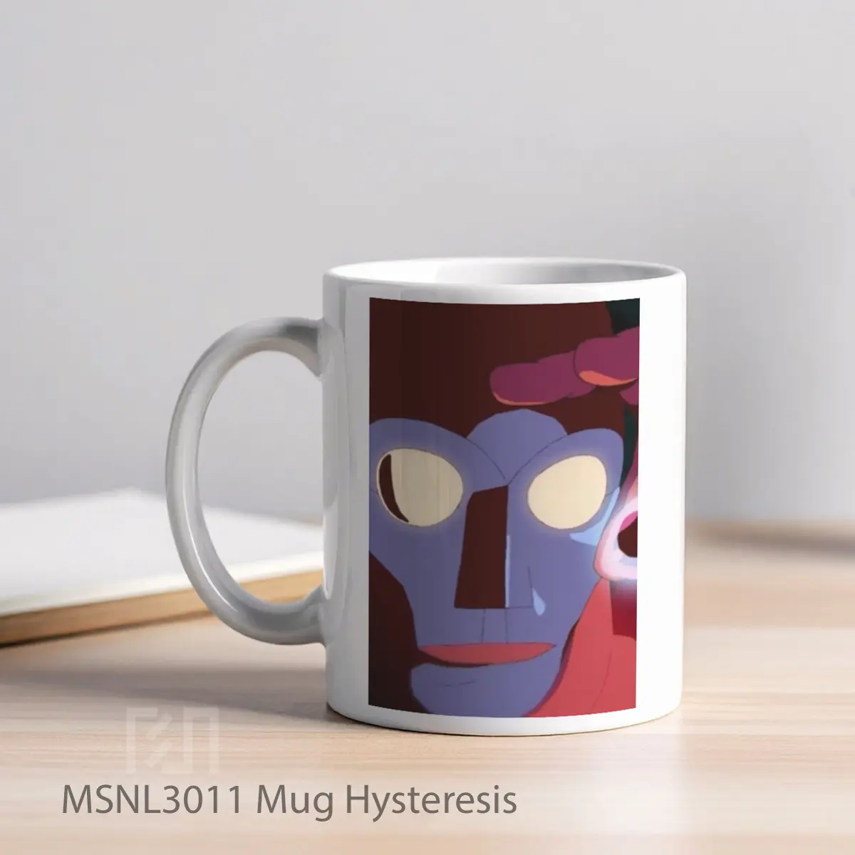 Mug Hysteresis Gelas Keramik Tema Film MSNL3011 - Tampak Kiri