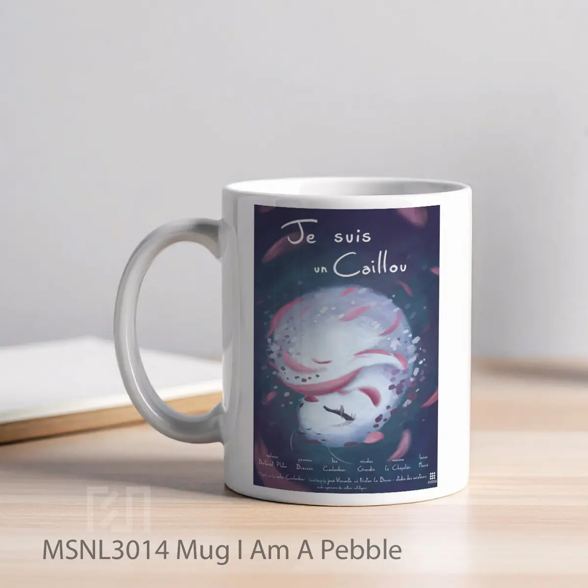 Mug I Am A Pebble Gelas Keramik Tema Film MSNL3014 - Tampak Kiri