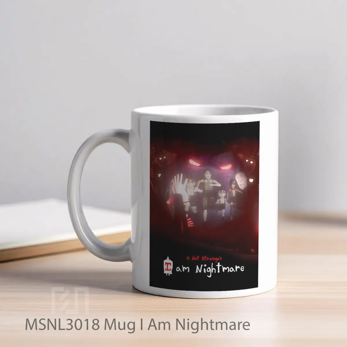 Mug I Am Nightmare Gelas Keramik Tema Film MSNL3018 - Tampak Kiri