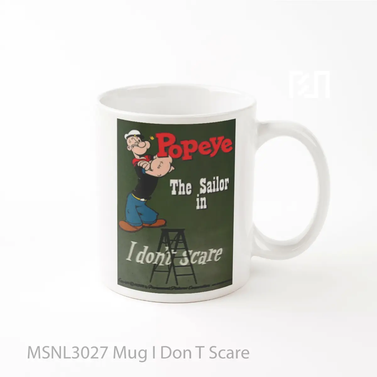 Mug I Don T Scare Gelas Keramik Tema Film MSNL3027