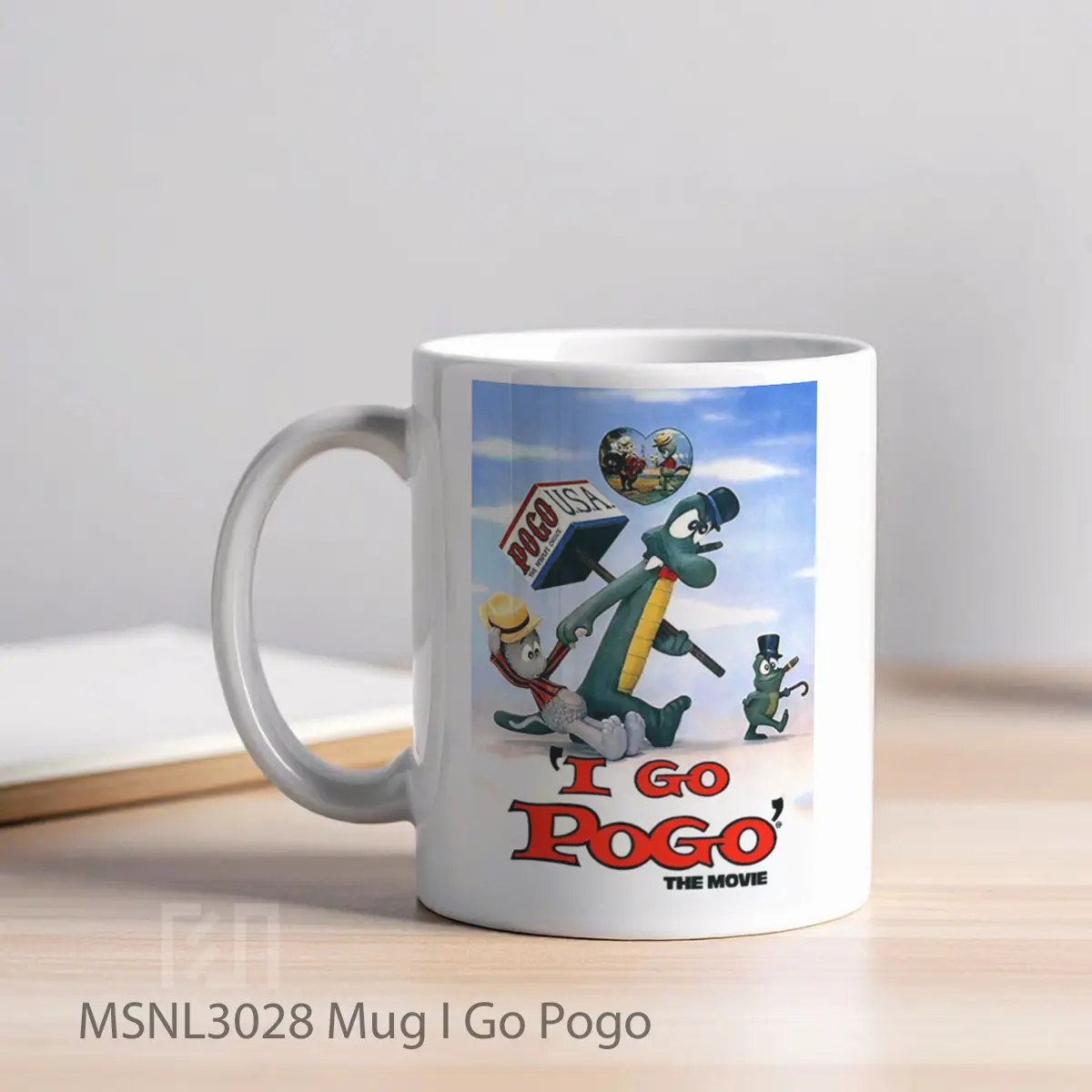 Mug I Go Pogo Gelas Keramik Tema Film MSNL3028 - Tampak Kiri