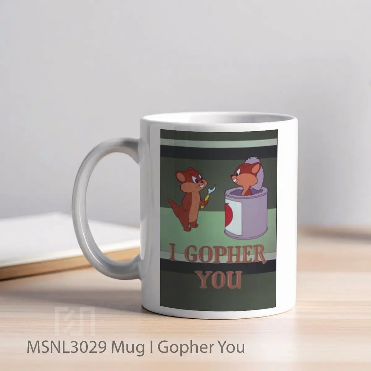 Mug I Gopher You Gelas Keramik Tema Film MSNL3029 - Tampak Kiri