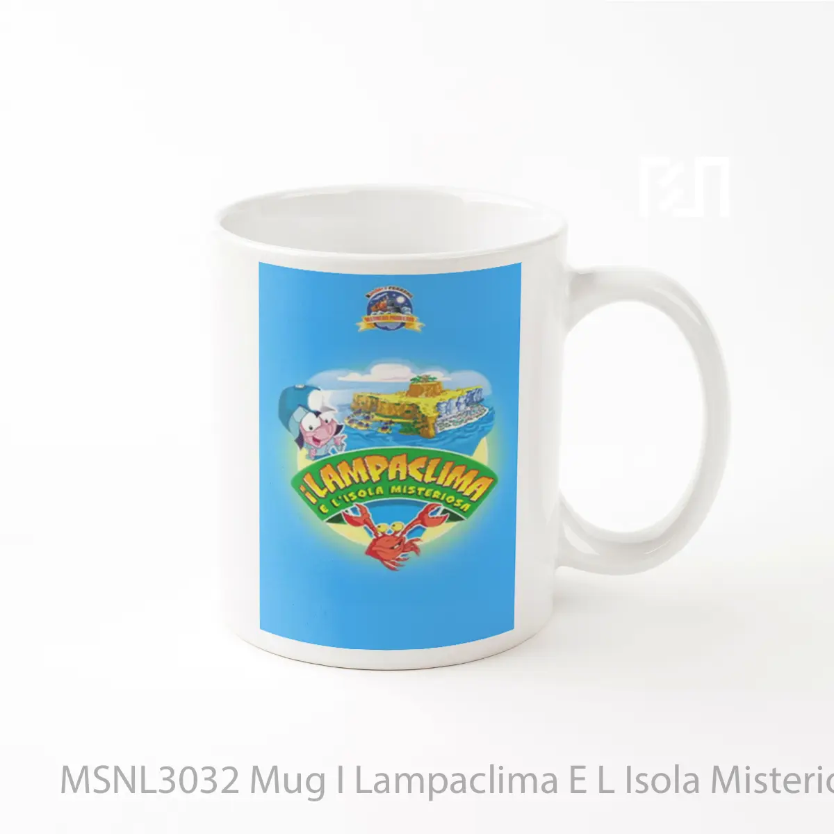 Mug I Lampaclima E L Isola Misteriosa Gelas Keramik Tema Film MSNL3032