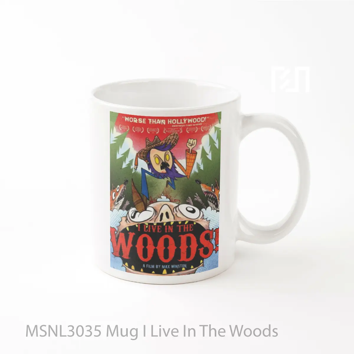 Mug I Live In The Woods Gelas Keramik Tema Film MSNL3035