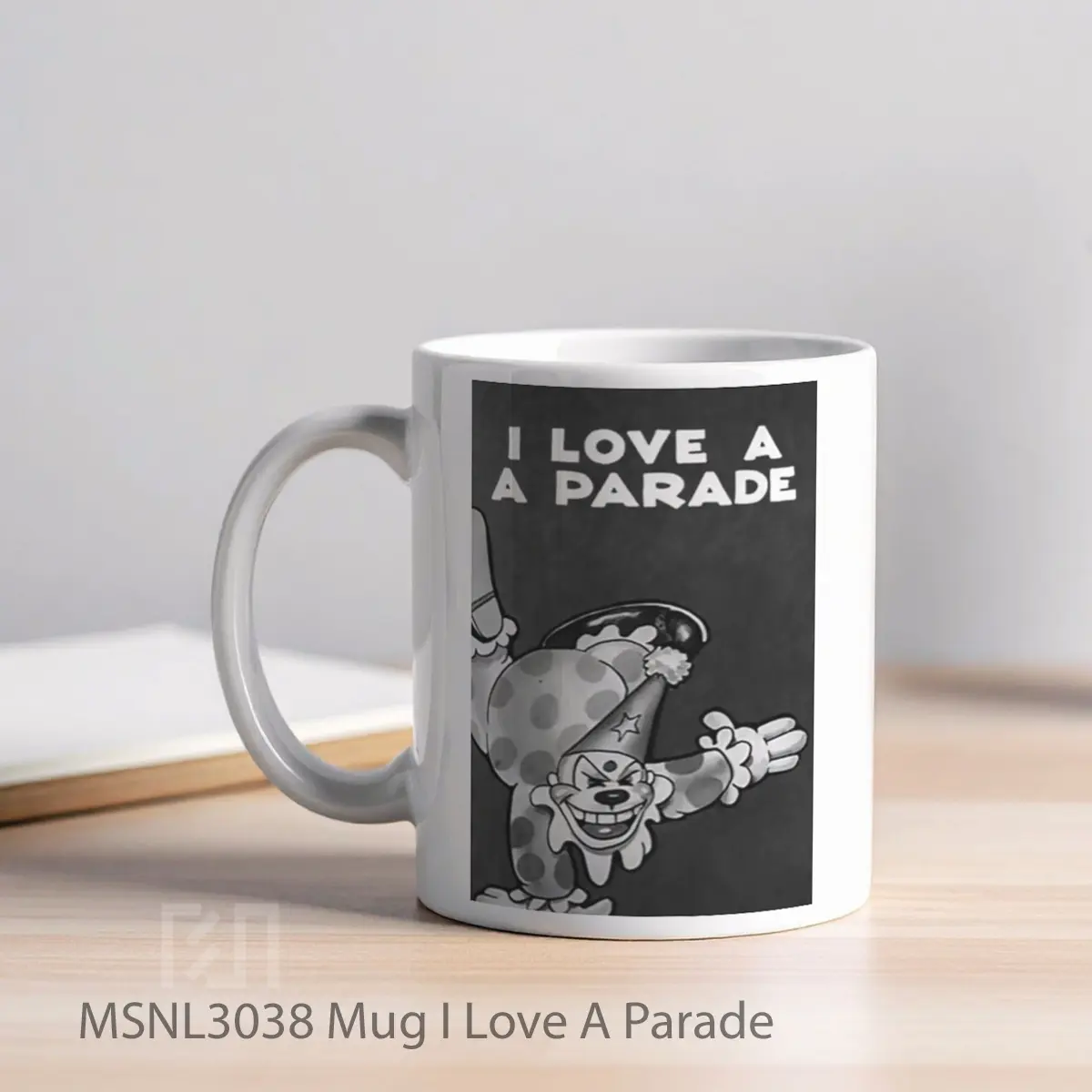 Mug I Love A Parade Gelas Keramik Tema Film MSNL3038 - Tampak Kiri