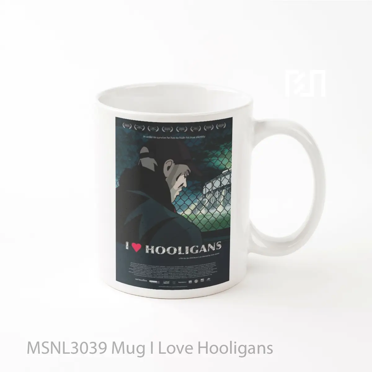 Mug I Love Hooligans Gelas Keramik Tema Film MSNL3039